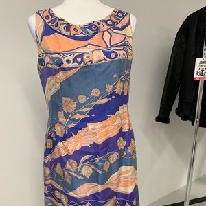 Vintage Emilio Pucci sleeveless silk dress
